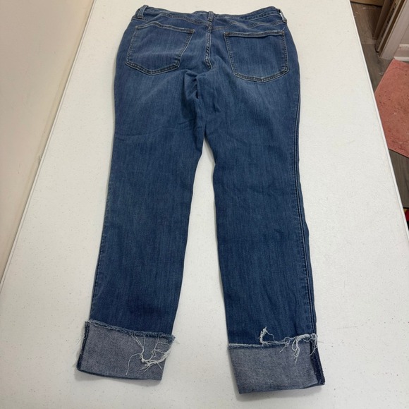 Universal Thread High Rise Skinny Jeans Candiani Denim Blue Raw Hem 14/32R - Picture 3 of 9